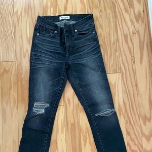 Gray/black madewell jeans
